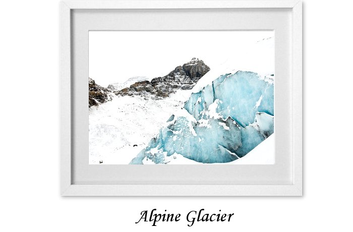 Alpine Glacier Framed Print